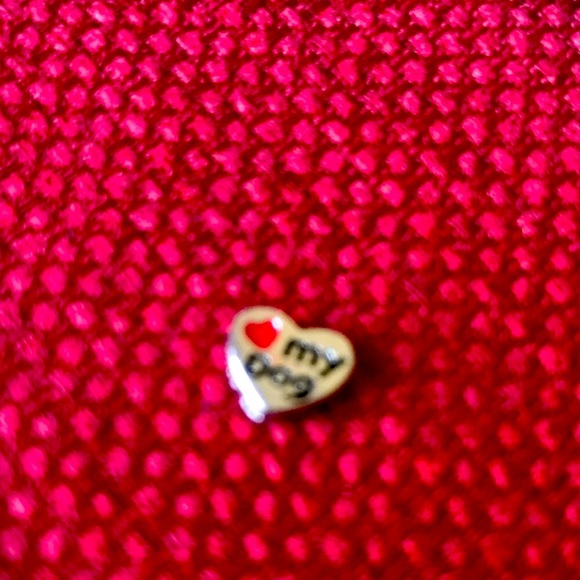 ~ "Love my Dog" Heart/Paw Charm (Origami Owl) - Picture 1 of 2